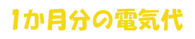 1か月分の電気代：こちらは萬劇場が1か月に負担している電気代サービス額を支援していただくリターンなしの支援です。